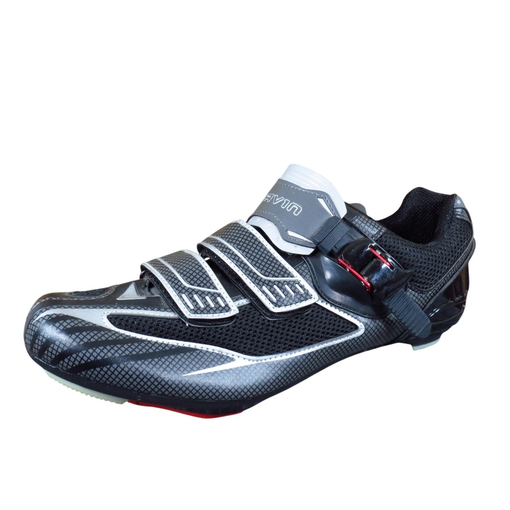 Gavin Road Cycling Mens Shoes Size 46 Road Biking Performance Black Silver
